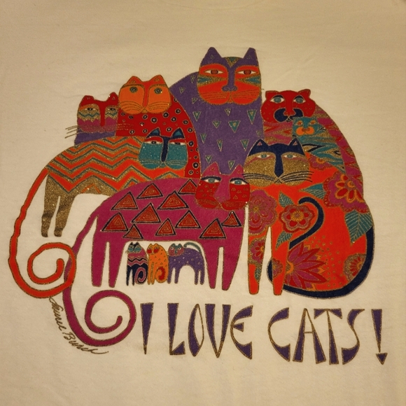 Laurel Burch Tops - Laurel Burch, Cats, One size fits all on Tag. Looks to be around. (Large)